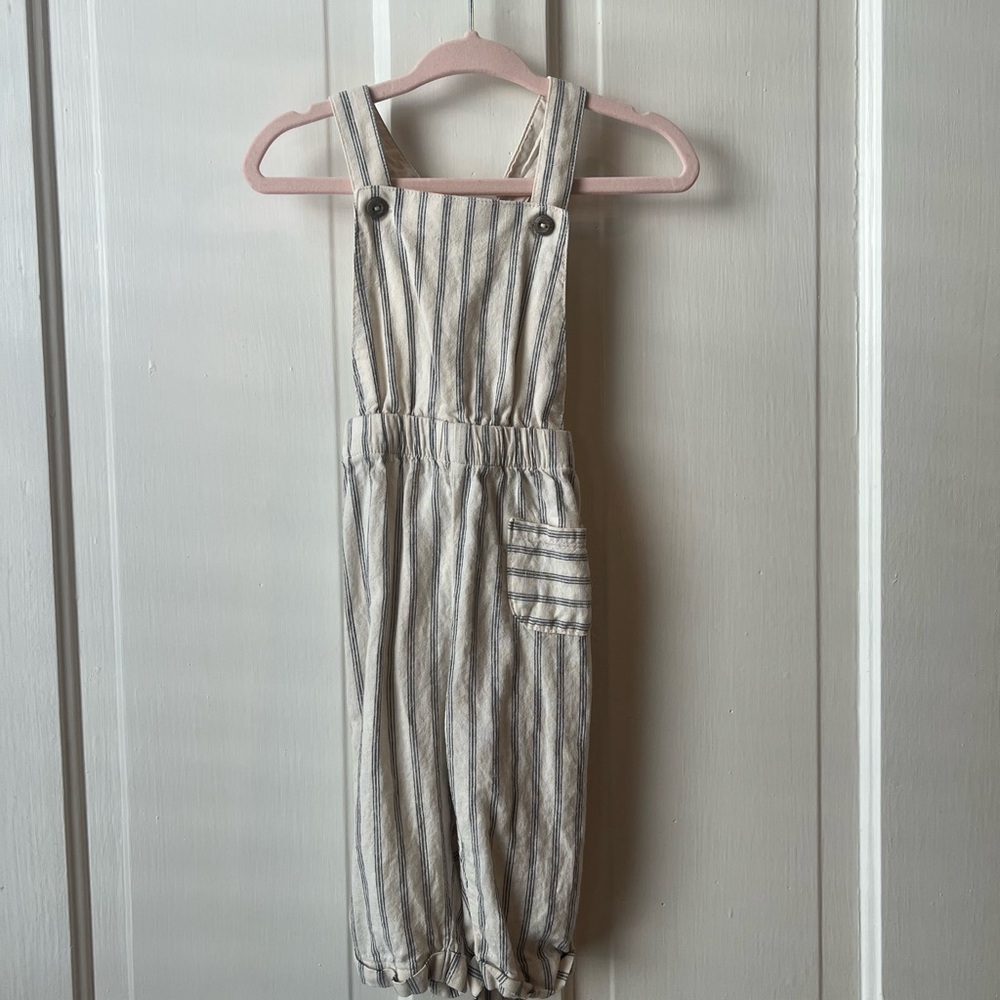 H&M Striped Baby Overalls